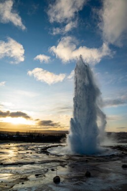Geysir called Strokkur eurpting
