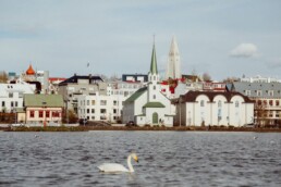 A white church in Reykjav&iacute;k
