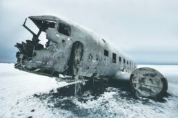 plane wreckage in S&oacute;lheimasandur
